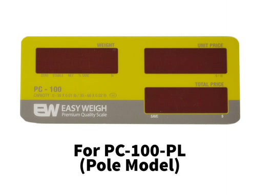 PC-100 Display Window Rear (Pole Model)