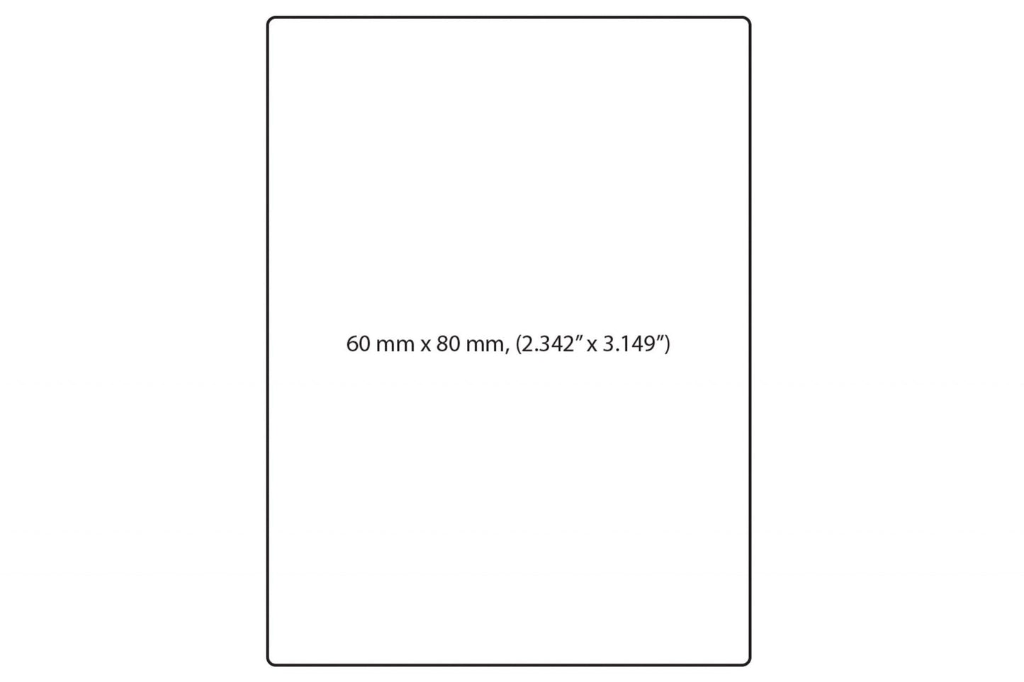 Blank UPC Barcode Direct Thermal Label Compatible With Digi Scale