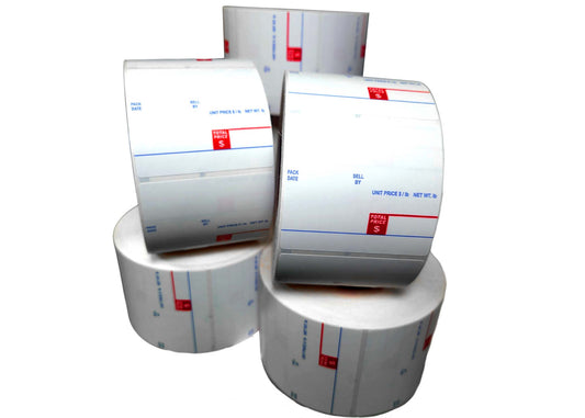 Ingredients UPC Barcode Direct Thermal Label Compatible With Digi Scale