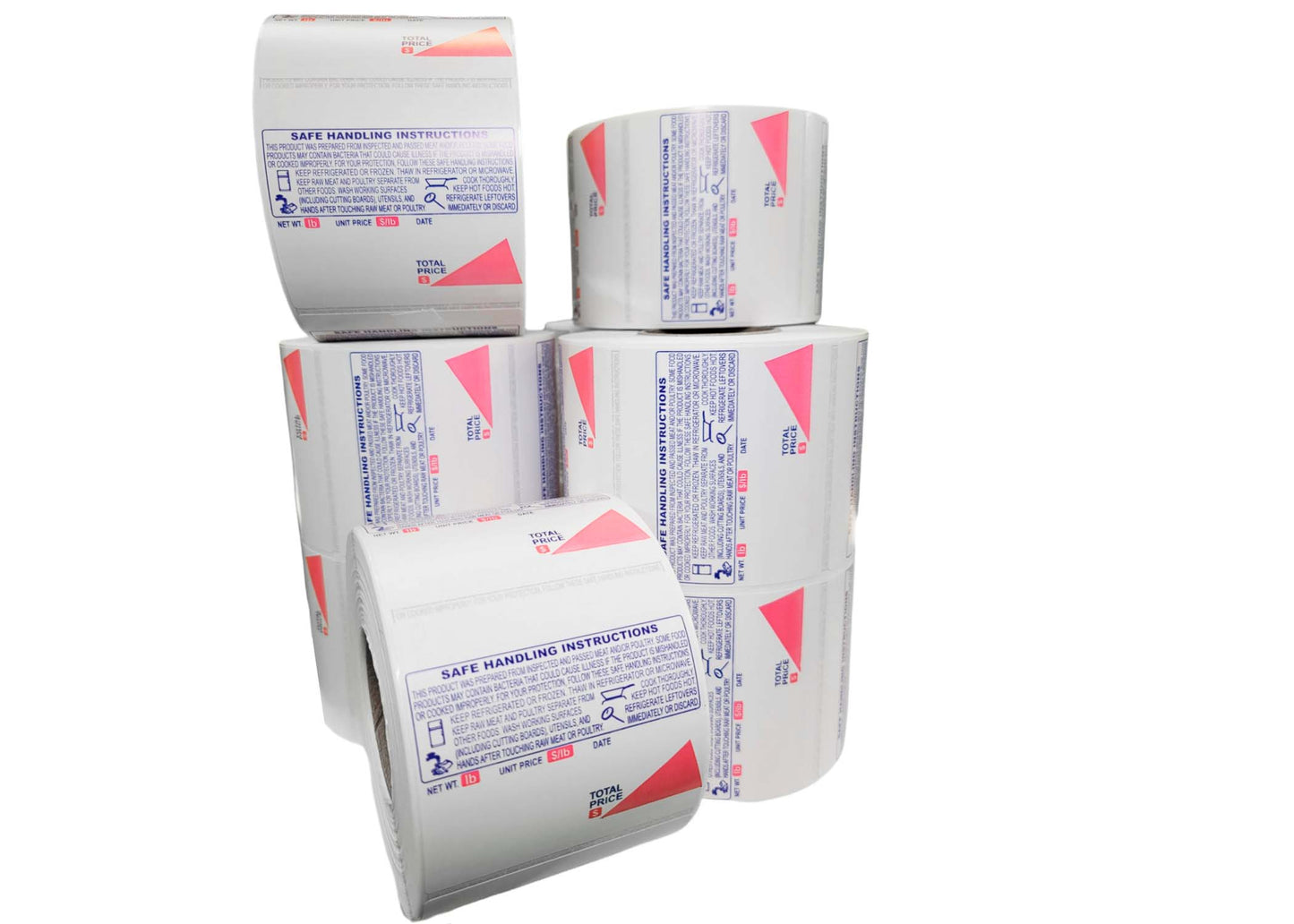 GL-4164, UPC Barcode with Safe Handling Instructions, Direct Thermal Label
