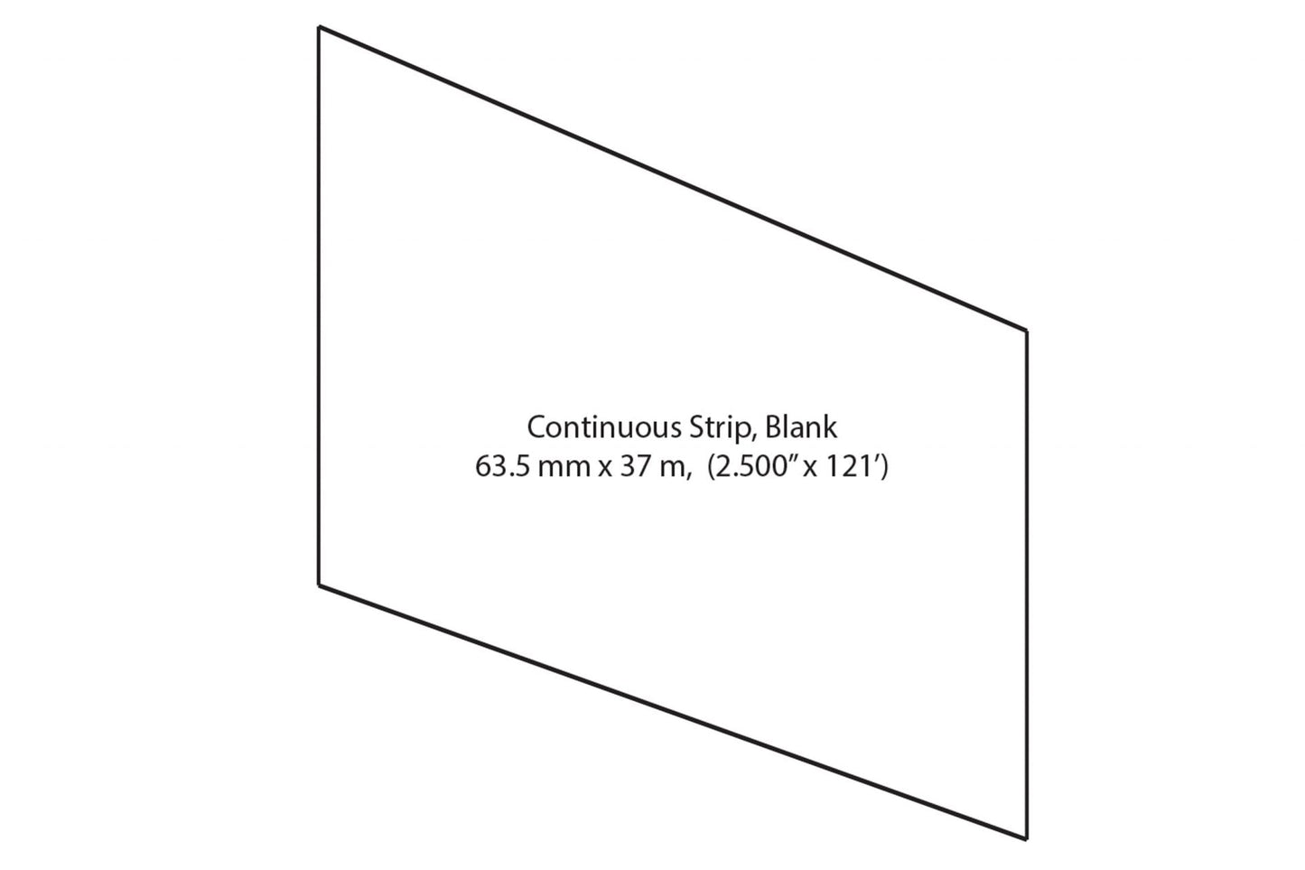 GL-4680, Continuous Strip Blank Direct Thermal Label