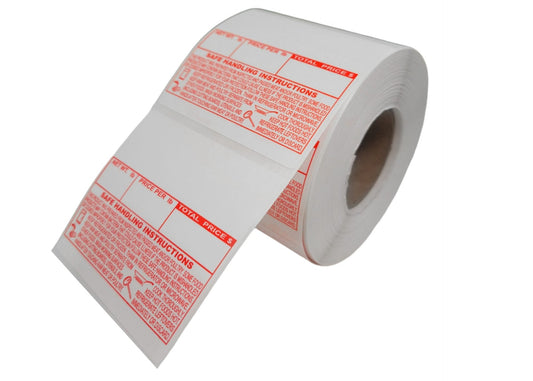 Safe Handling UPC Barcode Thermal Label Compatible with Toledo Scale