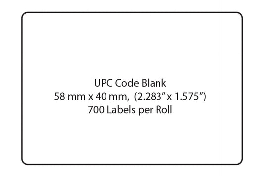 TR-8015 Blank, UPC Barcode Direct Thermal Label