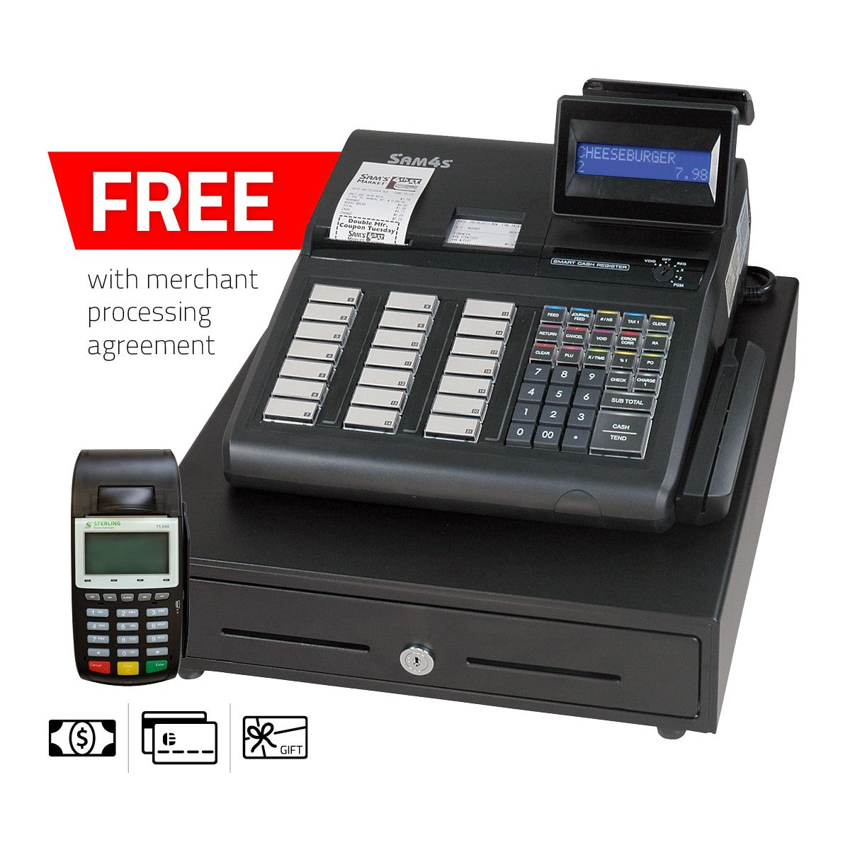 SAM4s ER-945 Electronic Cash Register